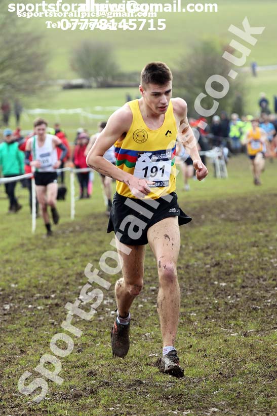 Mens under-20s, 2020 British Athletics Inter Counties Cross Country Champs., Prestwold Hall, Loughborough. Photo: David T. Hewitson/Sports for All Pics